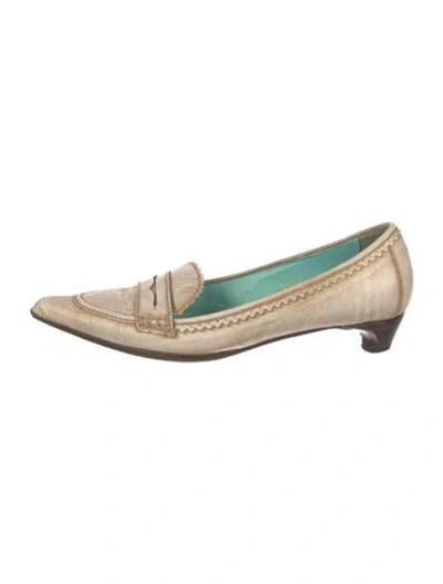 Pre-owned Etro Leather Pumps In Brown