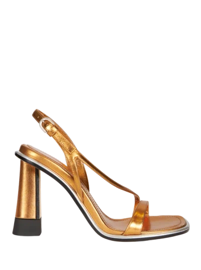 Etro Leather Sandals And Straps In Gold