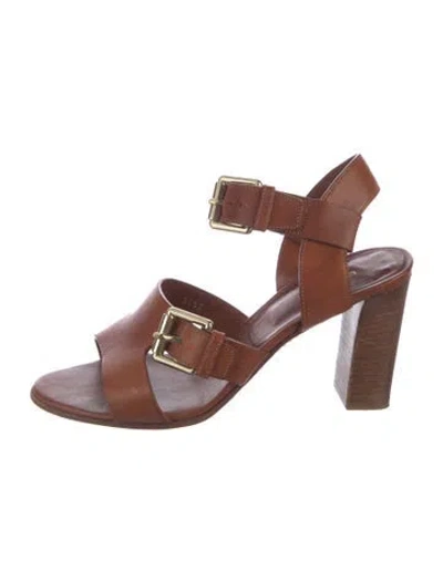 Pre-owned Etro Leather Sandals In Brown