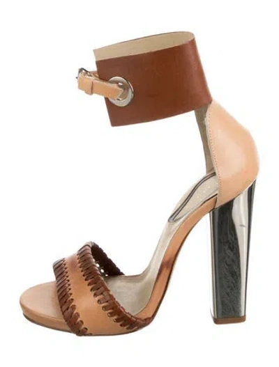 Pre-owned Etro Leather Sandals In Brown