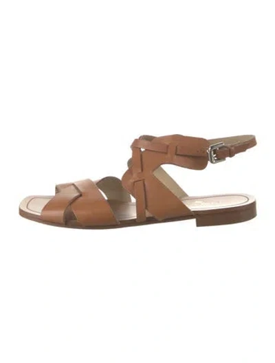 Pre-owned Etro Leather Sandals In Brown