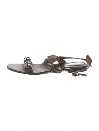 Pre-owned Etro Leather Sandals In Multi