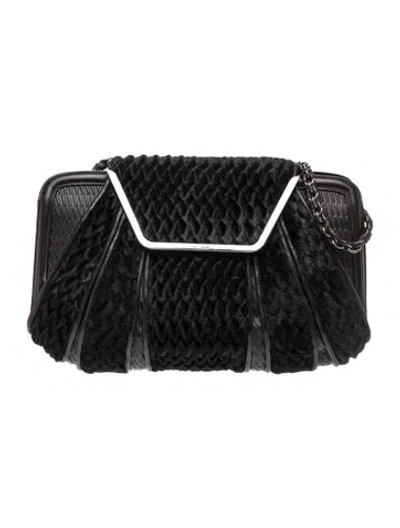 Pre-owned Etro Leather Shoulder Bag In Black