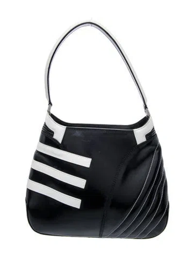 Pre-owned Etro Leather Shoulder Bag In Blue