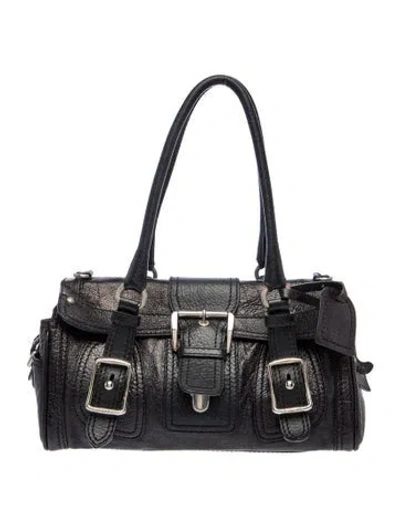 Pre-owned Etro Leather Shoulder Bag In Blue