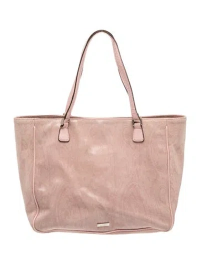 Pre-owned Etro Leather Shoulder Bag In Brown