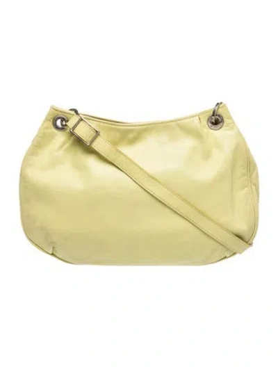 Pre-owned Etro Leather Shoulder Bag In Green