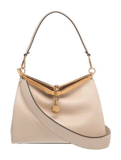 Pre-owned Etro Leather Shoulder Bag In Neutrals
