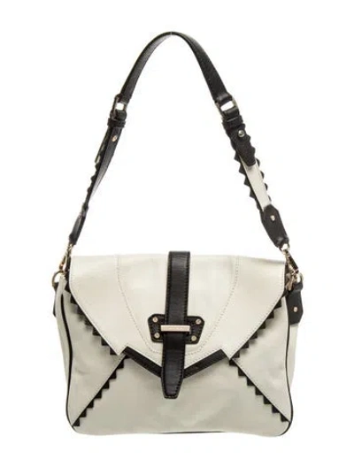 Pre-owned Etro Leather Shoulder Bag In Neutrals