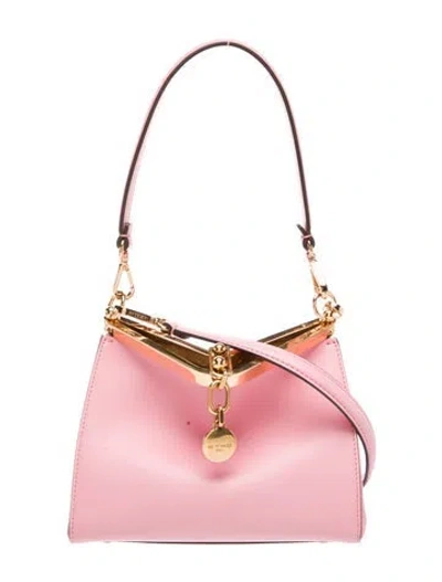 Pre-owned Etro Leather Shoulder Bag In Pink