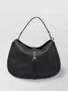 Etro Buckle-fastening Extra-large Leather Shoulder Bag In Black