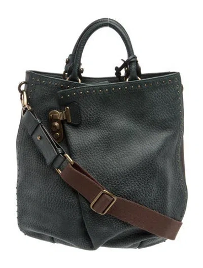 Pre-owned Etro Leather Top Handle Bag In Multi