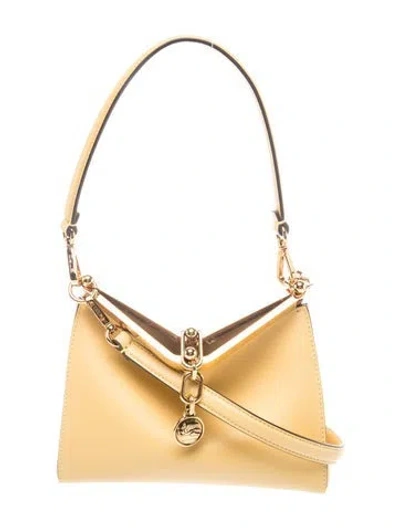 Pre-owned Etro Leather Top Handle Bag In Yellow