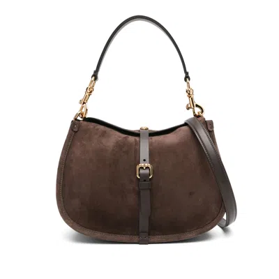 Etro Leather Tote Bags In Brown