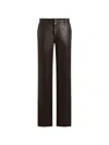 Etro Leather Trousers With Studs In 브라운