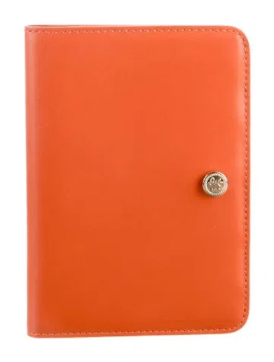 Pre-owned Etro Leather Wallet In Orange
