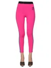 Etro Logo-print Leggings In Pink