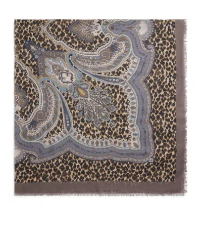 Etro Leopard Print Aida Shawl