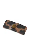Etro Leopard-print Hair Clip In Multi