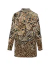 Etro Leopard-pattern Shirt In Brown