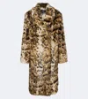 Etro Leopard-print Coat In Multi