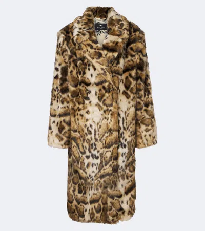 Etro Leopard-print Coat In Multi