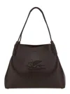 Etro Small Libra Pegaso Patch Tote Bag In Brown
