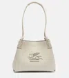 Etro Libra Leather Shoulder Bag In White