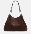 Etro Libra Medium Suede Tote Bag