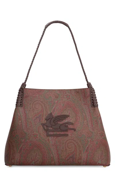 Etro Libra Medium Tote In Brown