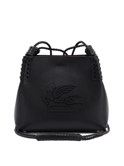 Etro Libra Mini Shopper Bag In Black