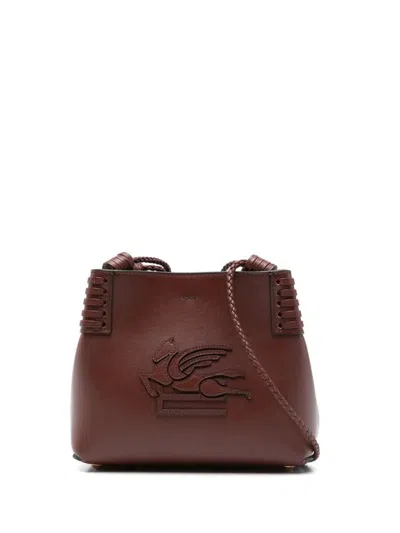 Etro Libra Mini Shoulder Bag In Brown