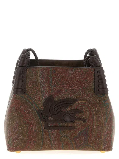 Etro 'libra' Mini Shoulder Bag In Gray