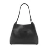 Etro 'libra' Black Shopper With Tone On Tone Pegaso Motif In Black