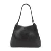 Etro 'libra' Black Shopper With Tone On Tone Pegaso Motif In Black