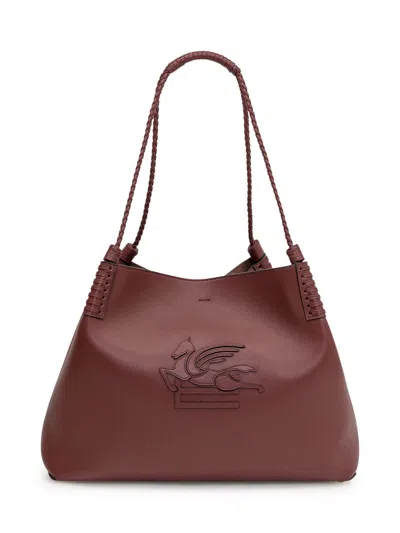 Etro Libra Shopping Bag M In Brown