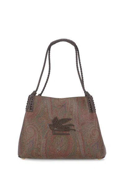 Etro Libra Small Bag In Brown