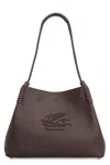 Etro Small Libra Leather Shoulder Bag In Brown