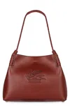 Etro Libra Small Leather Tote In Red