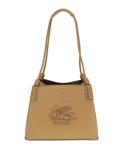 Etro Libra Small Ocher Bag In Yellow