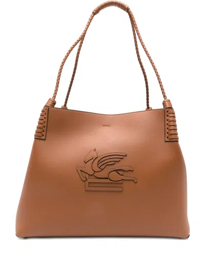 Etro Libra Tote Bag In Brown