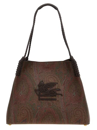 Etro Libra Tote Bag Multicolor In Black