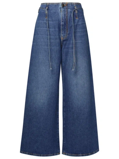 Etro Light Blue Cotton Jeans