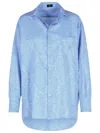 Etro Oversize-hemd Mit Pegaso In Light Blue