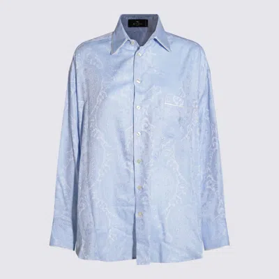 Etro Light Blue Cotton Shirt