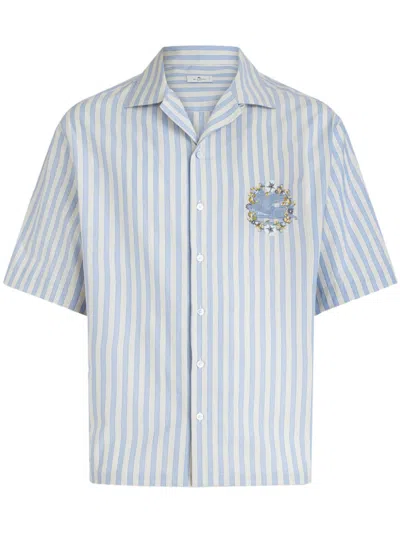 Etro Shirts In Clear Blue
