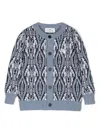 Etro Pegaso-embroidered Cardigan In Blue