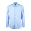 Etro Light Blue Micro Paisley Patterned Shirt All Over In Blue
