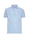 Etro Paisley Jacquard Polo Shirt In Blue