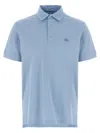 Etro Light Blue Pegaso Polo Shirt In Light Blue